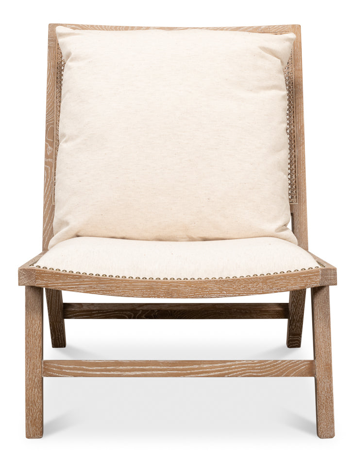 Mia Chair - Beige Traditional Upholstered Chair, Sarreid