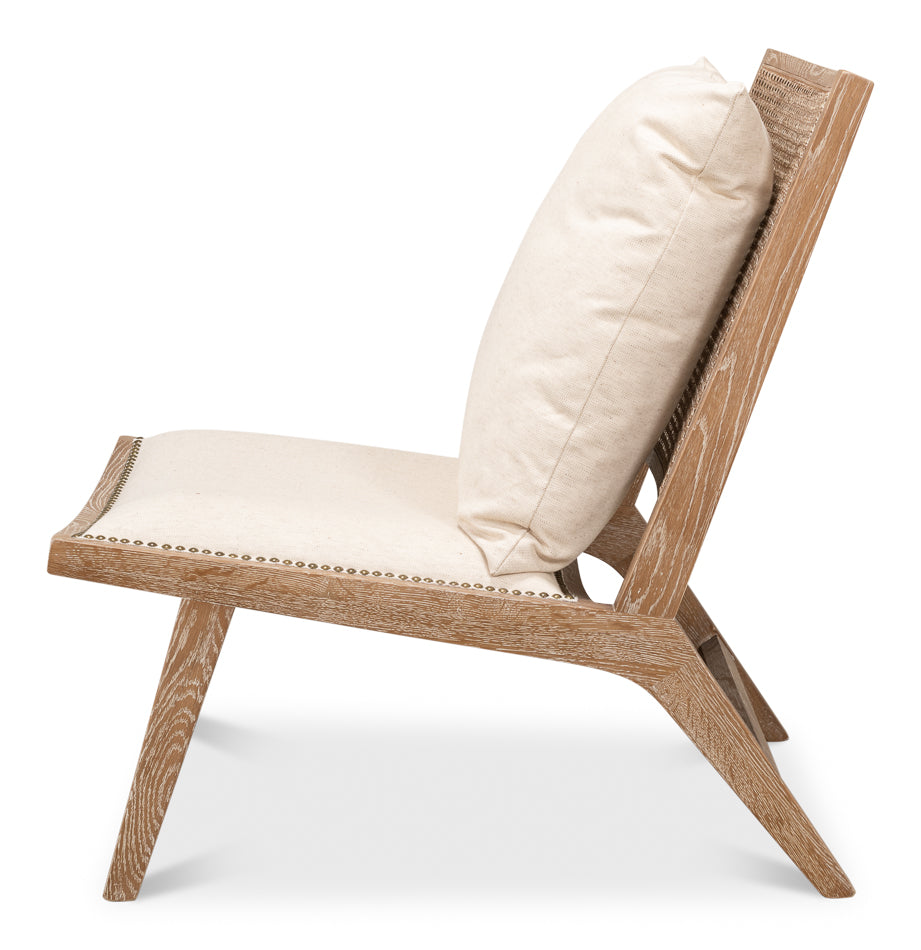 Mia Chair - Beige Traditional Upholstered Chair, Sarreid