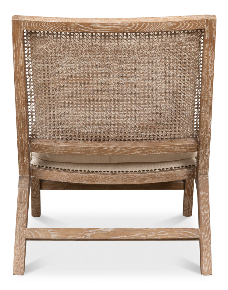 Mia Chair - Beige Traditional Upholstered Chair, Sarreid