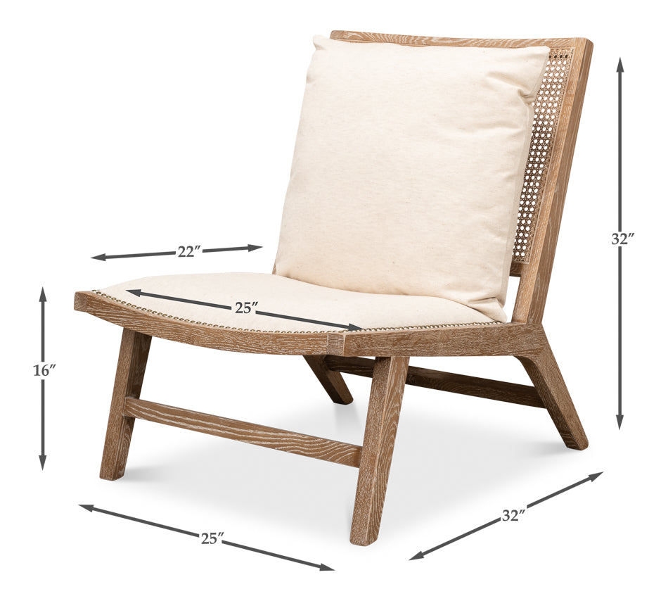 Mia Chair - Beige Traditional Upholstered Chair, Sarreid