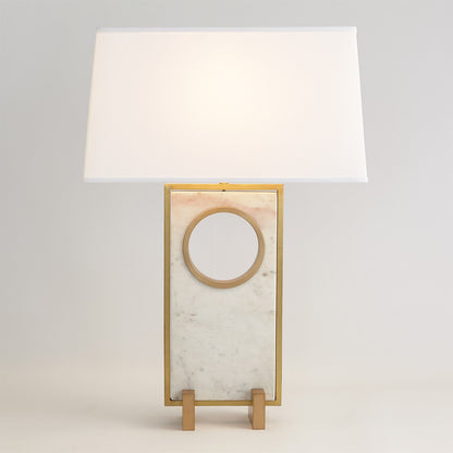 PASSAGEWAY TABLE LAMP-SATIN BRASS-WIDE