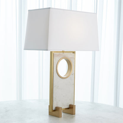 PASSAGEWAY TABLE LAMP-SATIN BRASS-WIDE