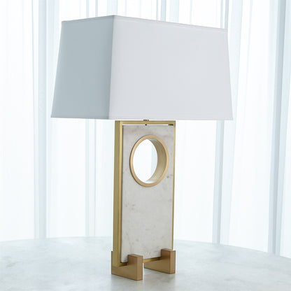 PASSAGEWAY TABLE LAMP-SATIN BRASS-WIDE