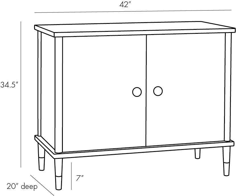 Jobe Cabinet - Rift-Sawn Oak Grain with Antique Brass Hardware and Deep Ebony Stain