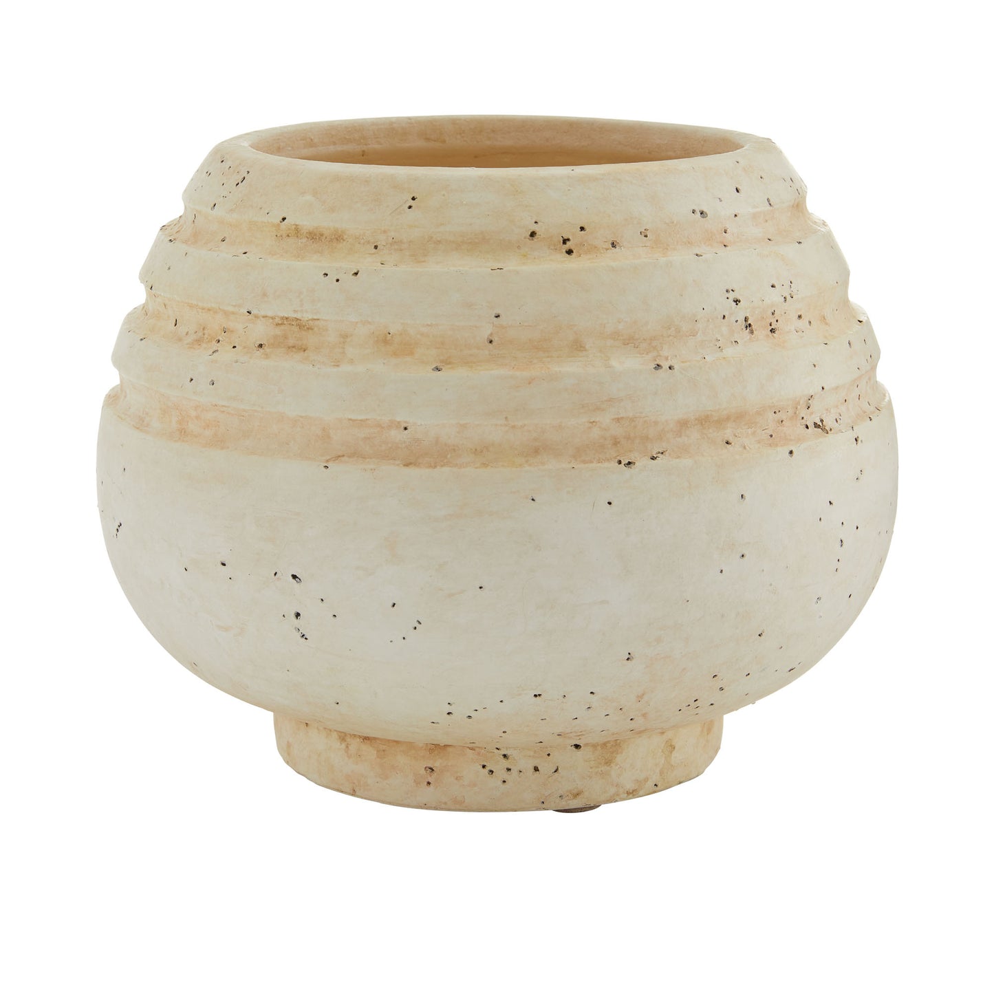 Marisol Vase - Toasted Ivory Terracotta Pot - Rustic Desert Décor - Home or Office Plant Planter