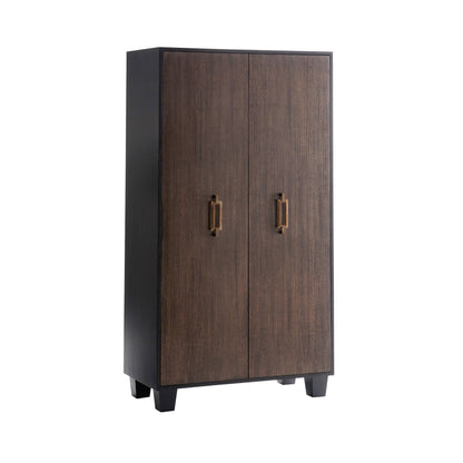 Magnus Cabinet - Oak Veneer with Sable Finish and Brindle Eucalyptus Veneer Doors