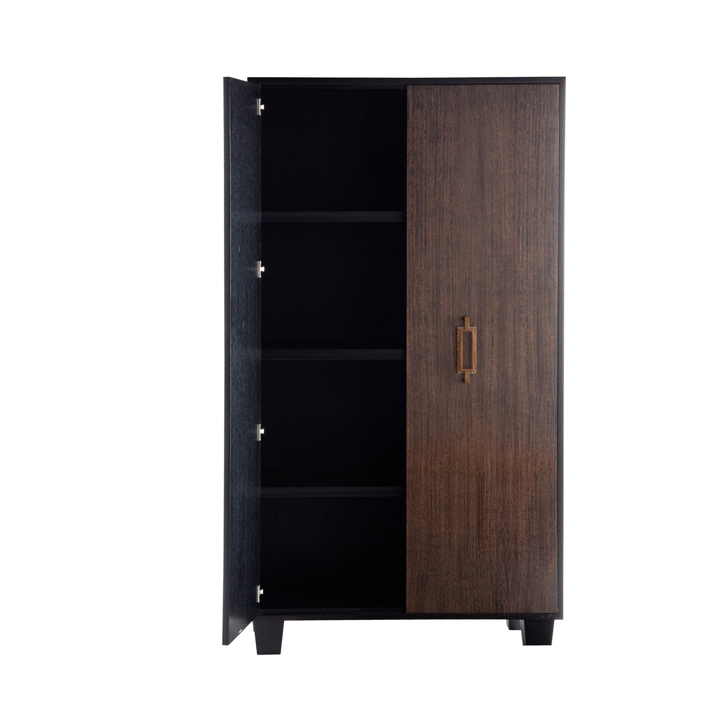 Magnus Cabinet - Oak Veneer with Sable Finish and Brindle Eucalyptus Veneer Doors