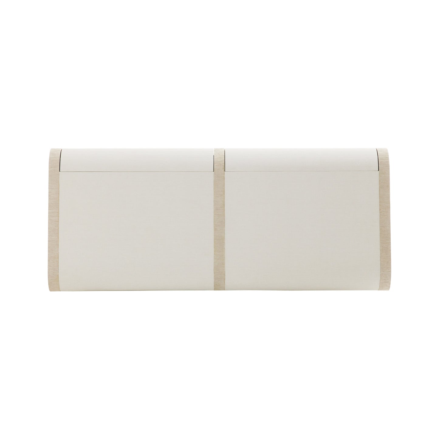 Arteriors Home Madison Chest – Beige Seagrass Cloth & Oak Veneer Dresser