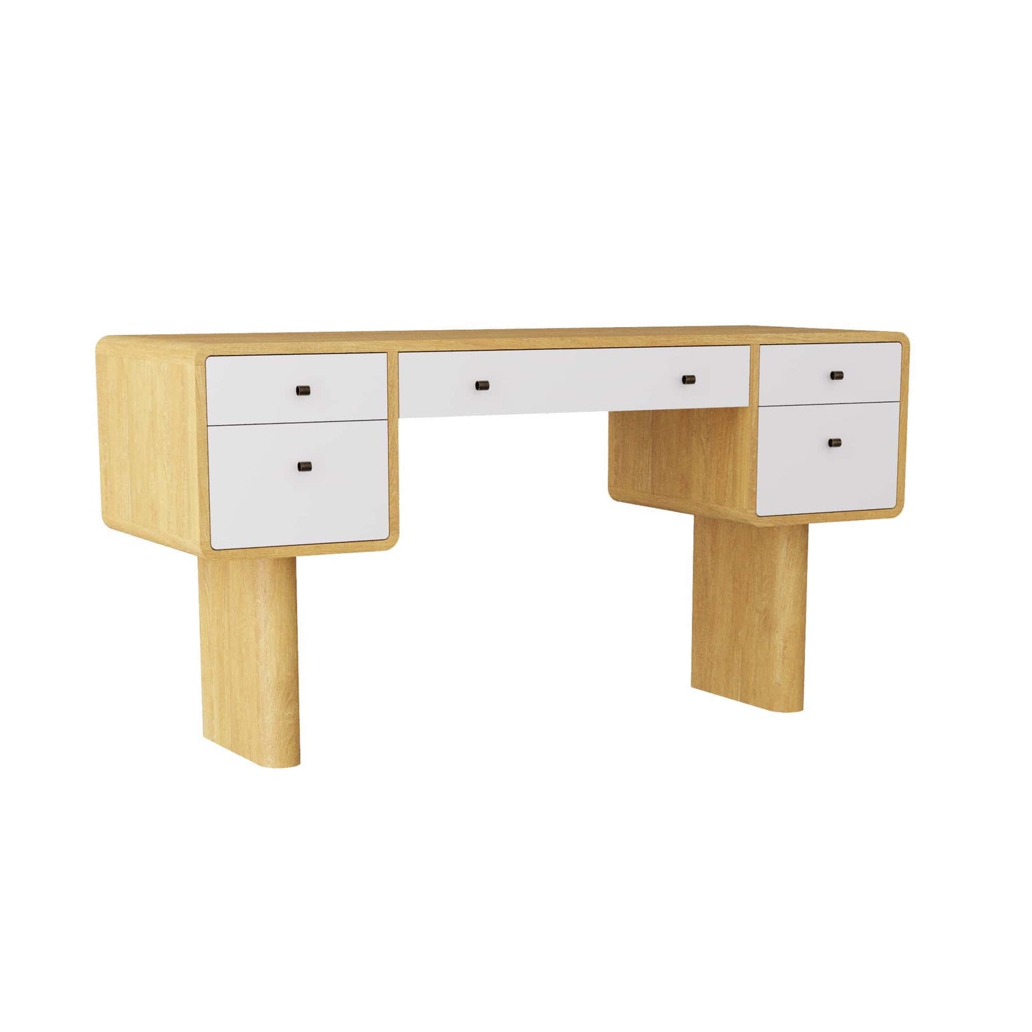Saylor Desk - Oyster - Clean and Contemporary Workspace Essential