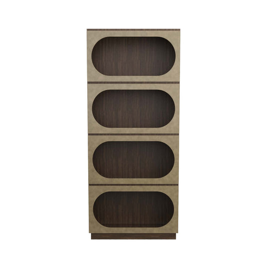 Reinhardt Bookcase - Sable | Organize Your Space in Rich, Elegant Style