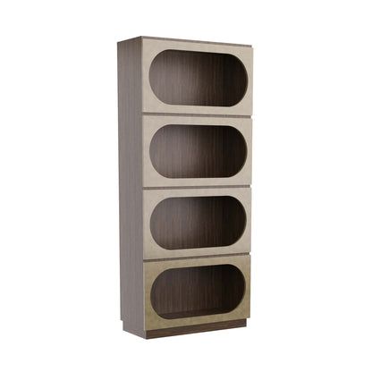 Reinhardt Bookcase - Sable | Organize Your Space in Rich, Elegant Style