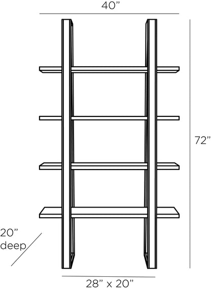 Reedley Etagere - Oyster - Display Your Treasures in Contemporary Elegance