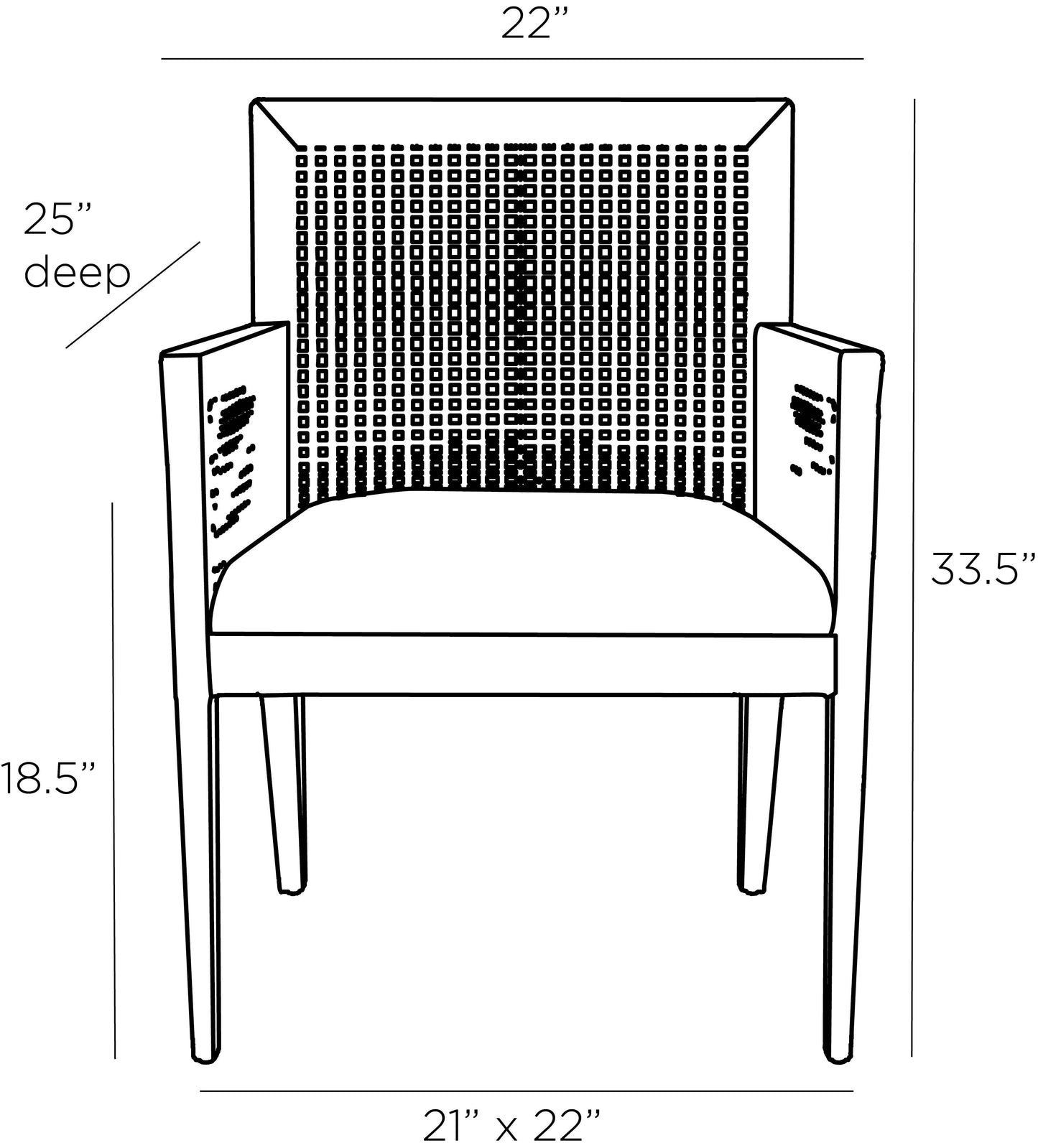 Palmer Dining Chair - Muslin - Comfort and Style for Your Dining Experience