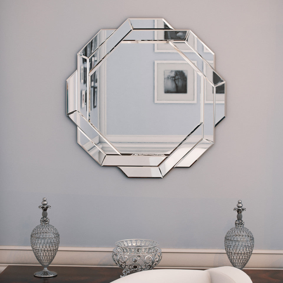 Circle of Squares Mirror