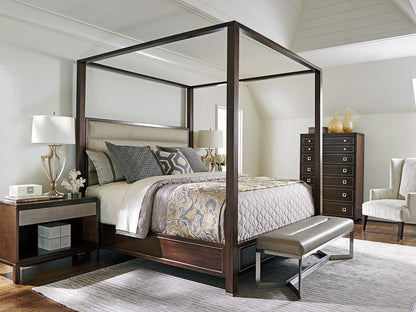 Contemporary Design with Customizable Upholstery - MacArthur Park Terranea Poster Bed