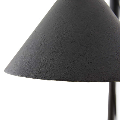 Salem Floor Lamp - Industrial Task-Lamp Profile in Textured Matte Charcoal Iron