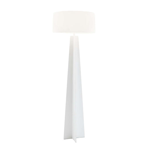 Palisades Floor Lamp - White Gesso Finish