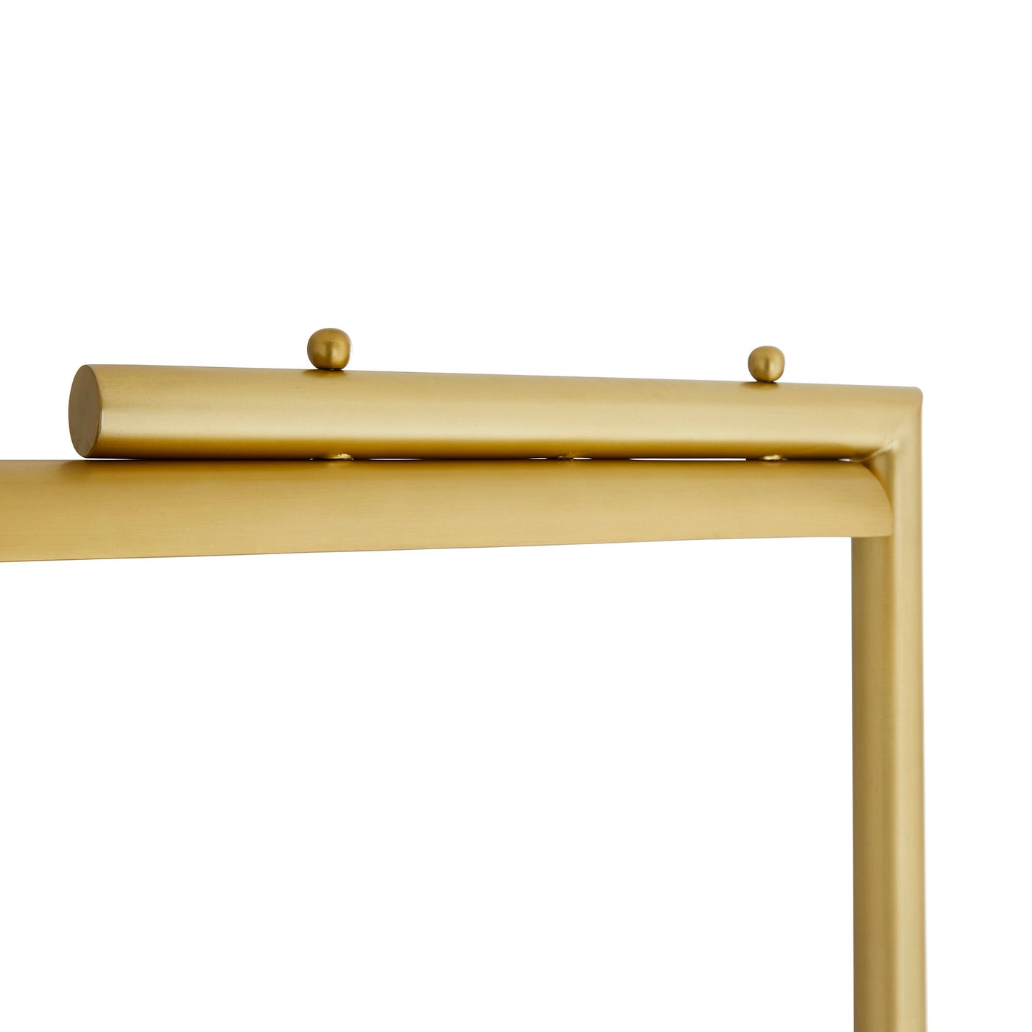 Lawden Floor Lamp - Modern Design with Antique Brass Frame and Oversized White Marble Base