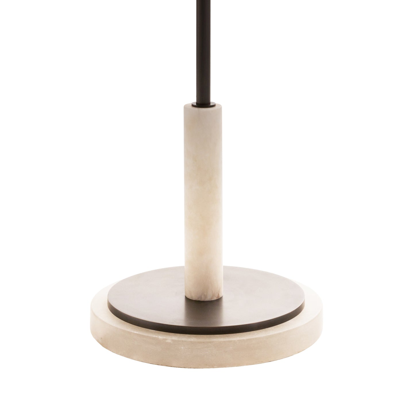 Moshi Floor Lamp - Bronze with White Alabaster - Modern Illumination for Your Space