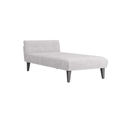 Phaedra Chaise - Platinum Bouclé with Grey Ash Legs