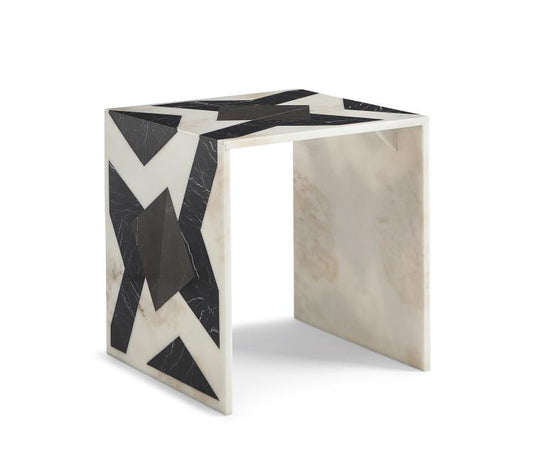 Maitland-Smith Morgan Polished Marble Side Table