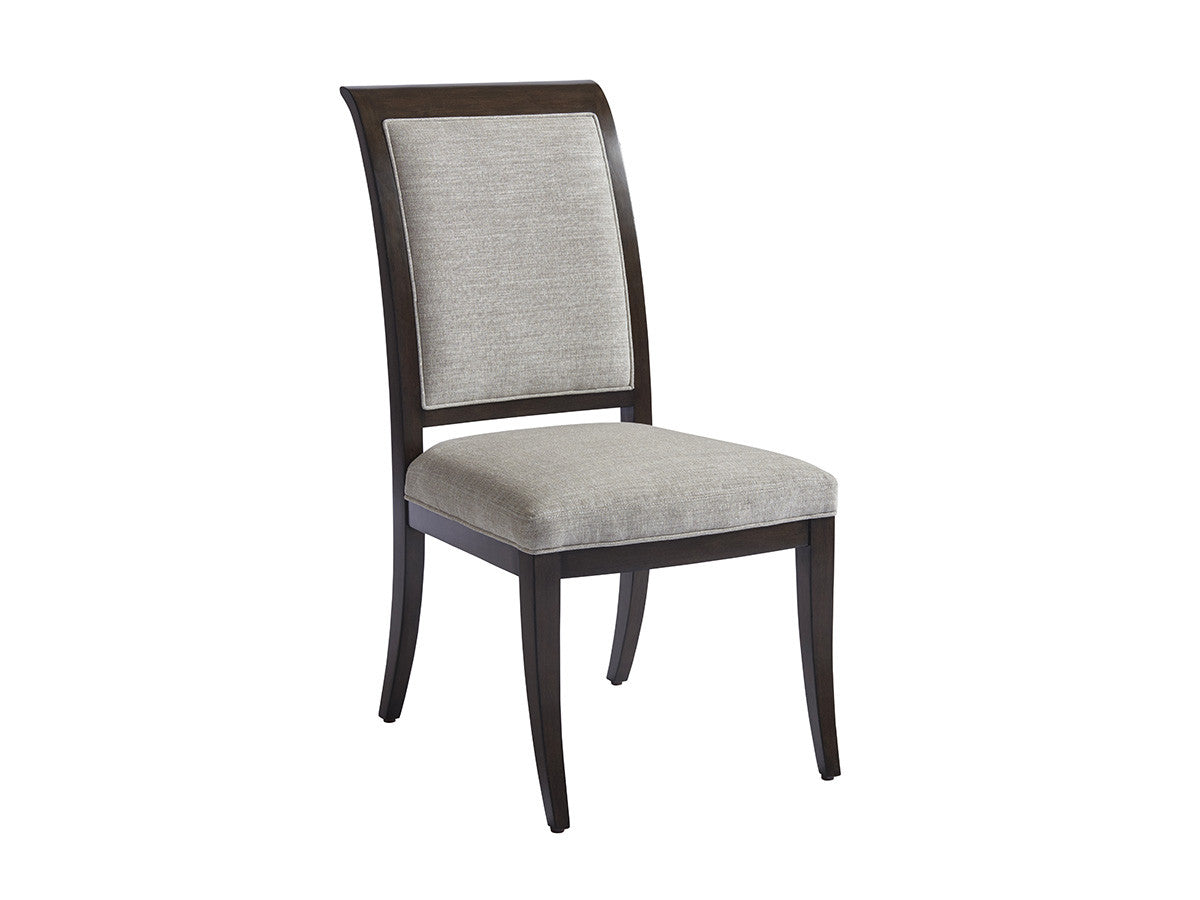 Barclay Butera Kathryn Upholstered Side Chair - Wilshire Finish, Customizable Fabrics or Leathers