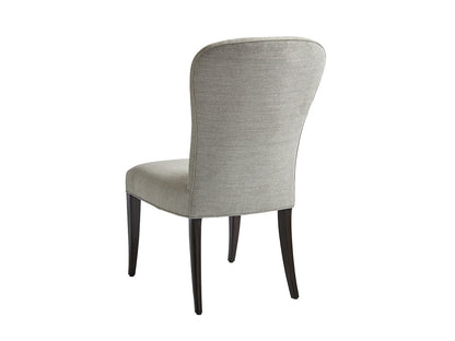 Schuler Upholstered Side Chair – Transitional Balloon-Back Design