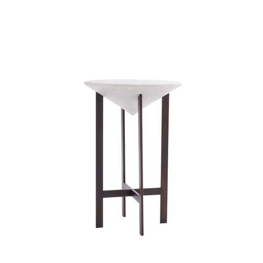 Artful Harmony - Noel Accent Table in Bronze and Ricestone