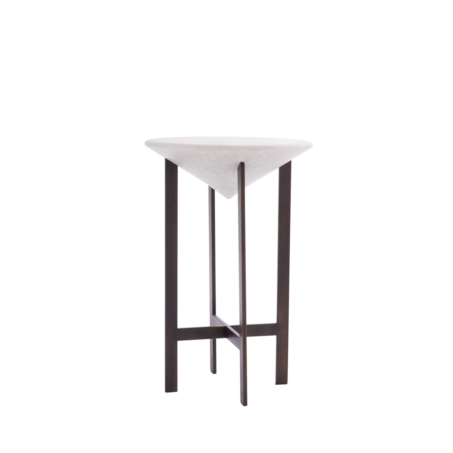 Artful Harmony - Noel Accent Table in Bronze and Ricestone