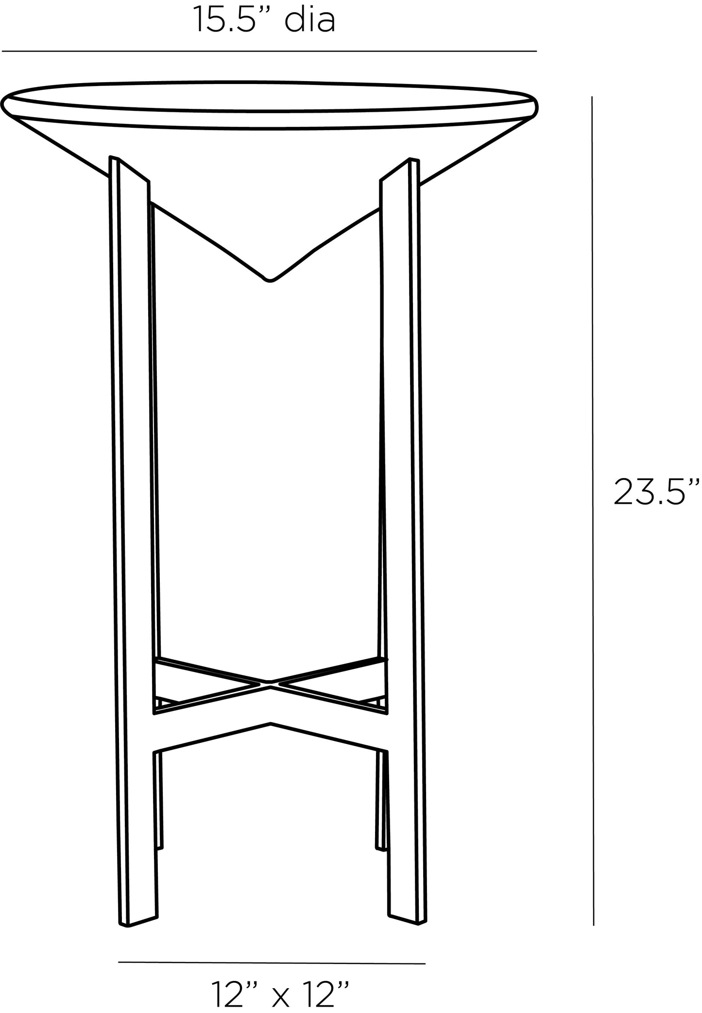 Artful Harmony - Noel Accent Table in Bronze and Ricestone