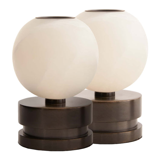 Pluto Candleholders Set of 2 - Modern Chic Candle Holders - Indoor Décor Essentials