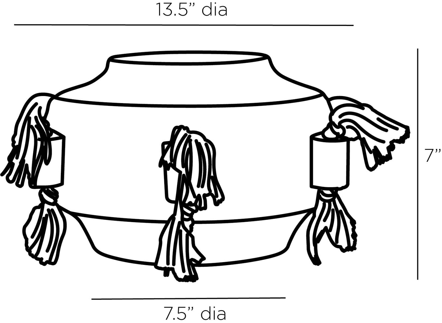 Whitewashed Verena Vase - Classical Roman Design with Lug Handles