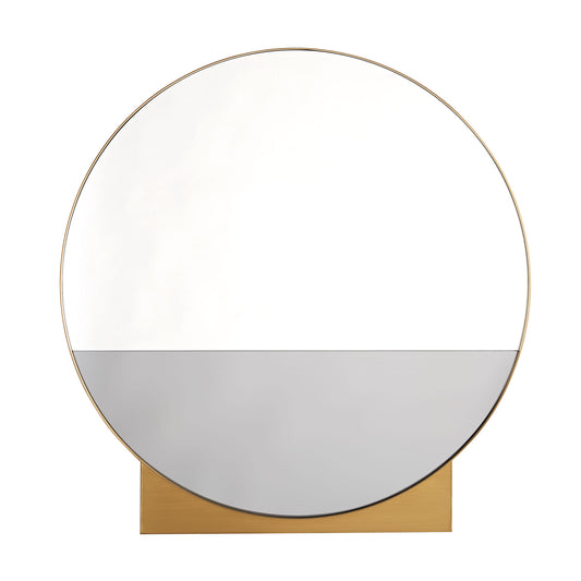 Datum Mirror Antique Brass Frame - Two-Tone Clear and Smoke Mirror