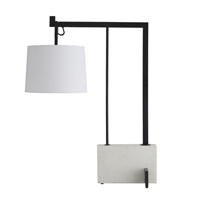 Piloti Lamp - Sleek Desk Lamp with Faux Marble Base and Bronze Finish