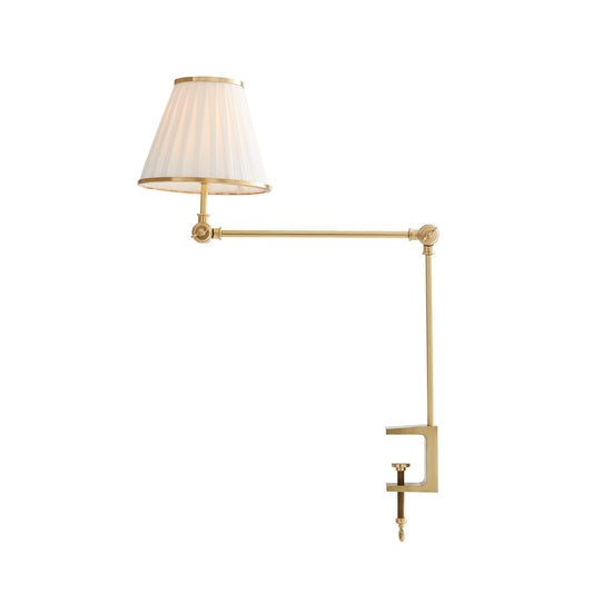 Tilt & Clamp Lamp - Antique Brass Table Task Lamp