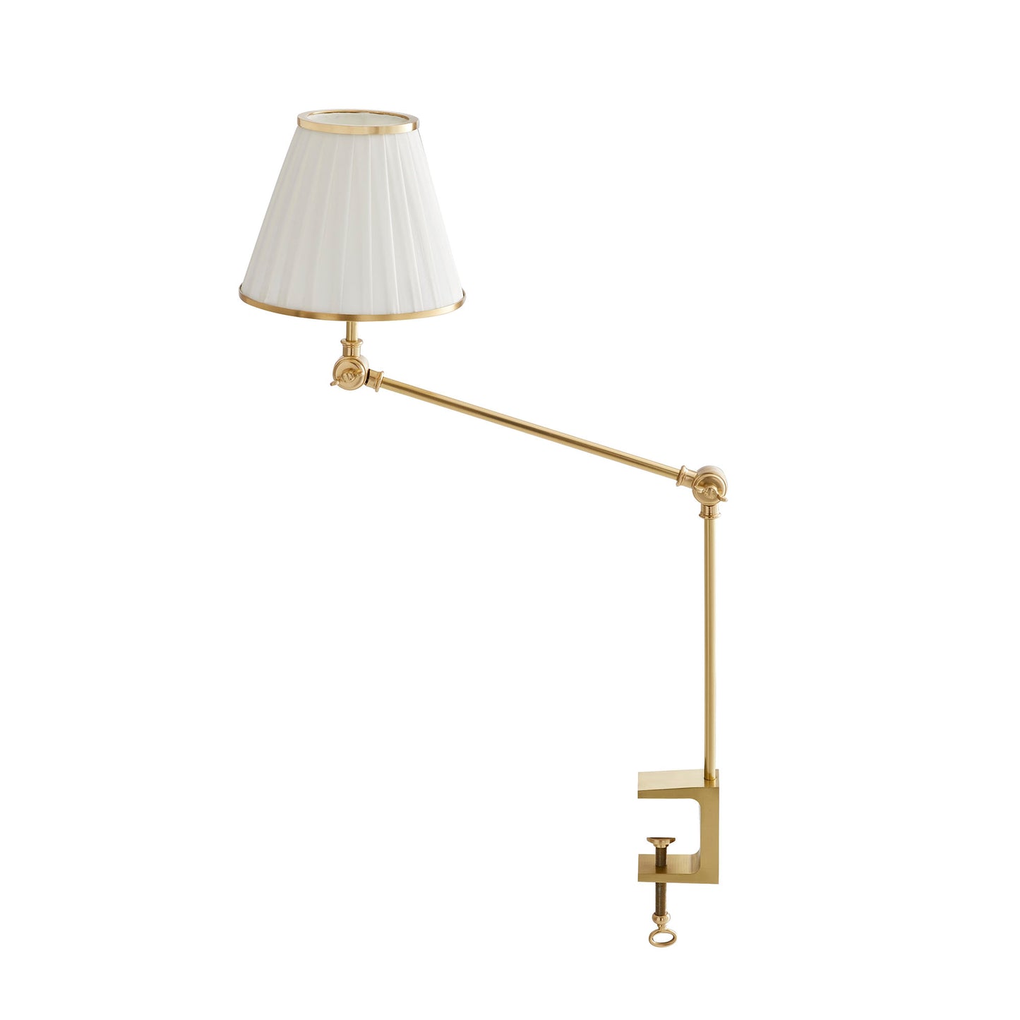 Tilt & Clamp Lamp - Antique Brass Table Task Lamp