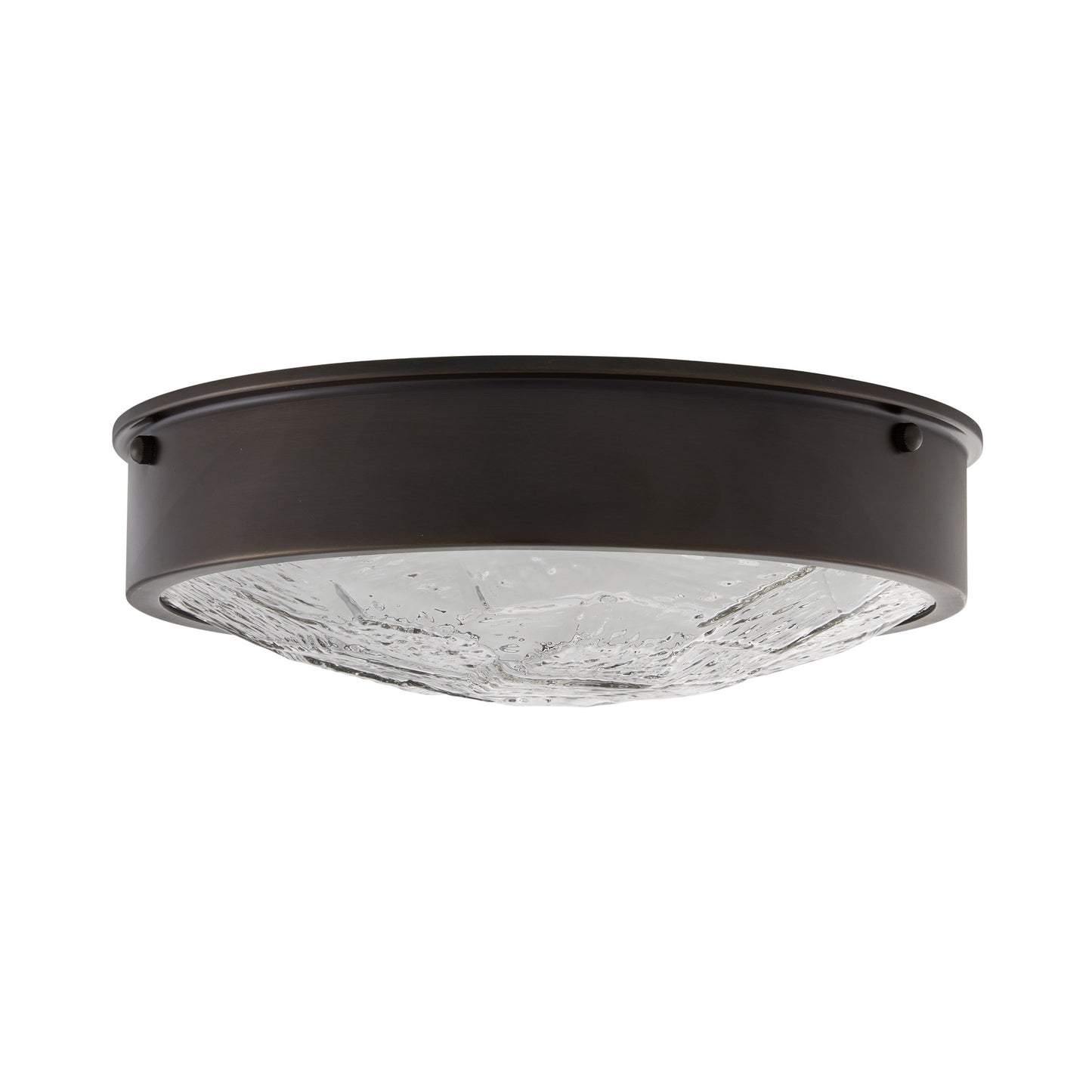 Pietro Flush Mount - English Bronze Glass Fixture