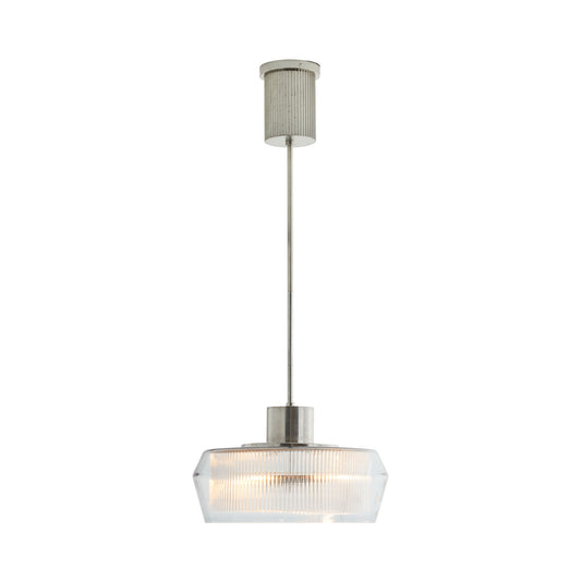 Holm Pendant - Double-Layered Glass with Pewter Finish for Kitchen Island or Hallway Fixture