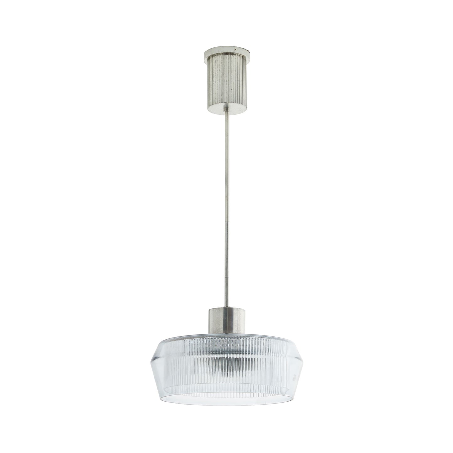 Holm Pendant - Double-Layered Glass with Pewter Finish for Kitchen Island or Hallway Fixture