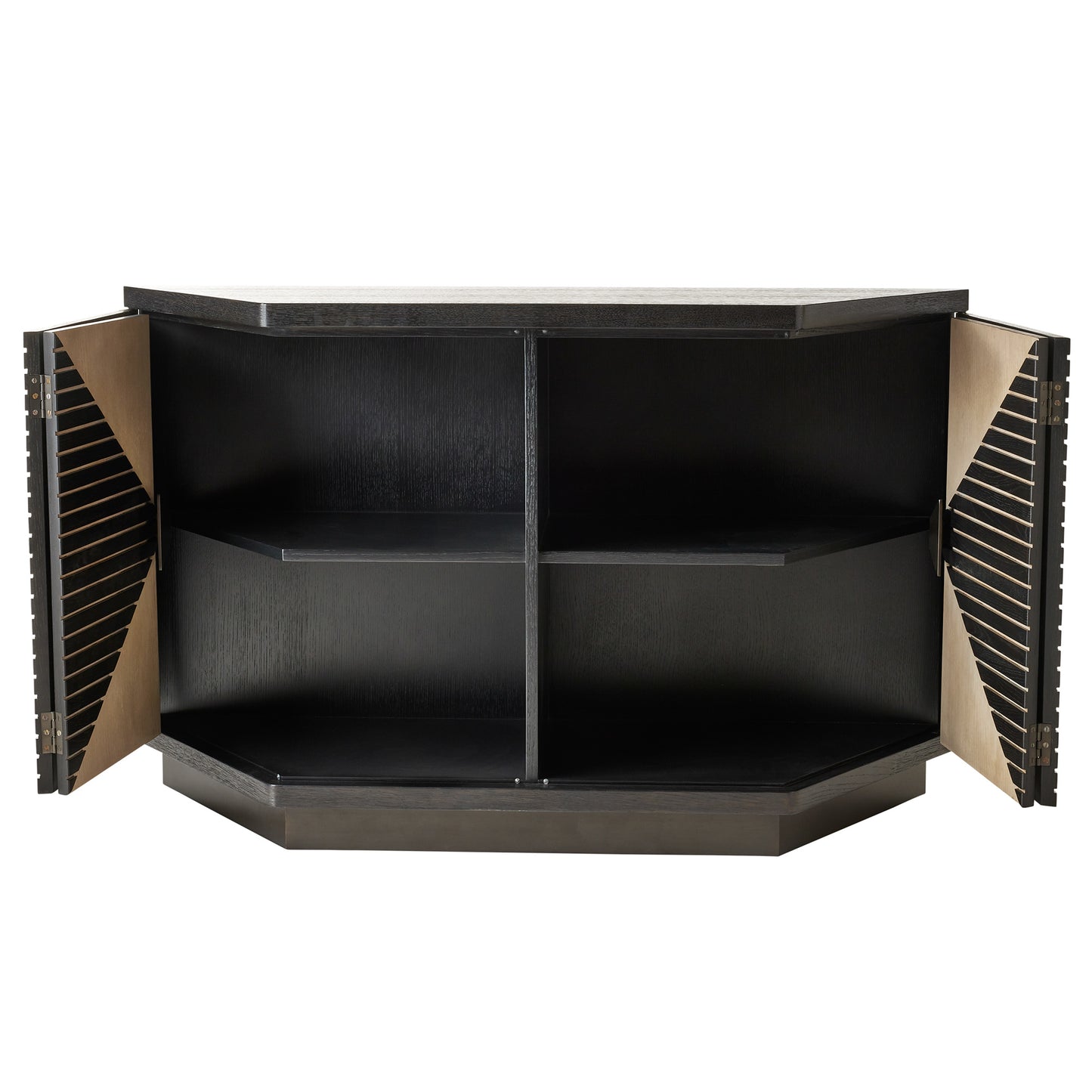 Vector Credenza - Ebony Finish -  Sleek and Modern Storage Solution