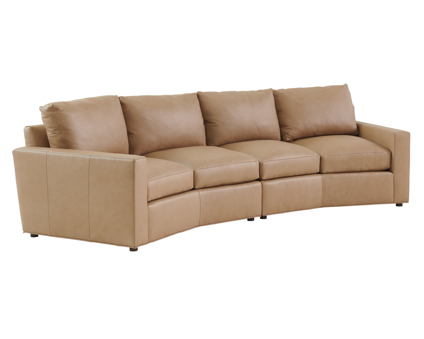 Lexington Silverado Ashbury Leather Sectional Sofa – Chocolate, Tan, Ivory - Spacious Modern Design