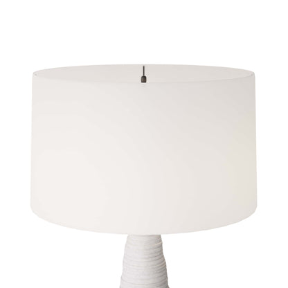 Vickery Lamp - Artisanal Conical Silhouette with Ivory Riverstone Composite