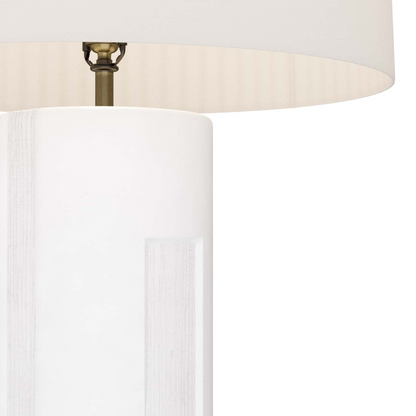 Wyatt Lamp - Elegant Indoor Lighting with Rolled Edges and Hardback Shade