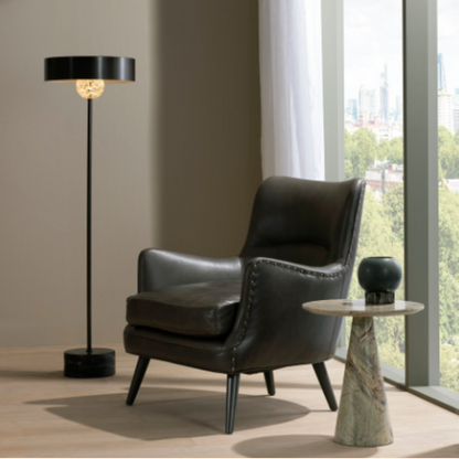 Wheeler Floor Lamp - English Bronze Steel Finish - Stylish Lighting for Home or Office