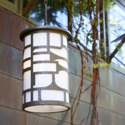 Shani Outdoor Pendant Light - Aged Brass Finish - Stylish Lighting for Gardens and Patios