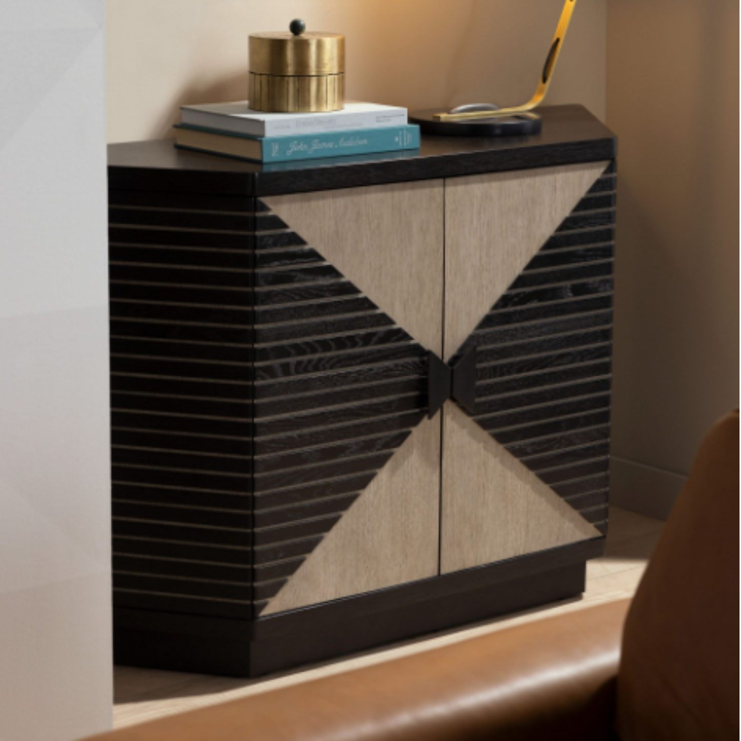 Vector Credenza - Ebony Finish -  Sleek and Modern Storage Solution