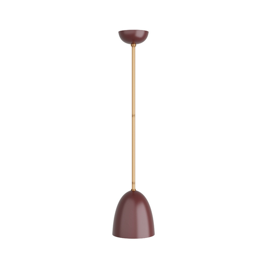 Oxblood Steel Antique Brass Flush Mount Light Fixture - Damp Rated