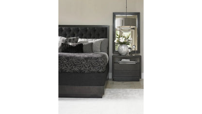 Maranello Upholstered Bed – Queen, Deep Button Tufting & Nailhead Trim, Contemporary Design