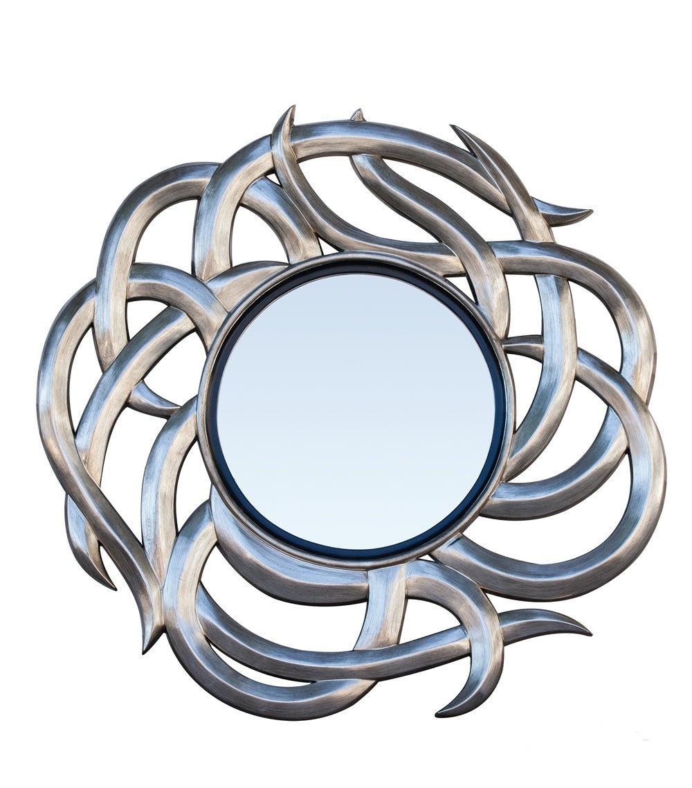 Precious Curves Elegance -  Contemporary Wall Mirror for Stylish and Sophisticated Home Decor