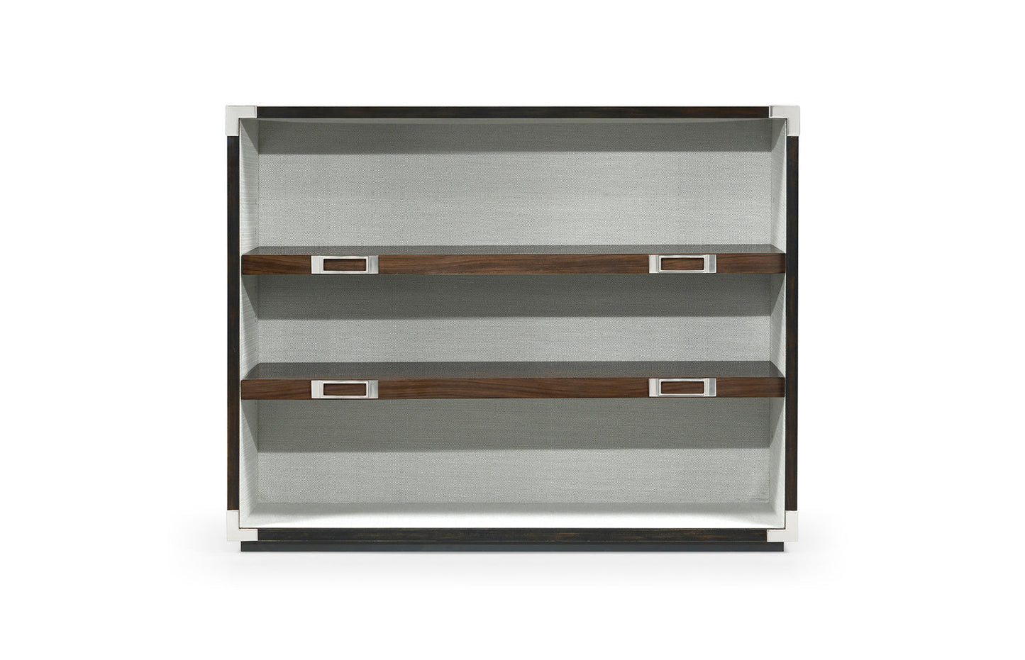 Campaign Style Dark Santos Rosewood Adjustable Storage Cabinet